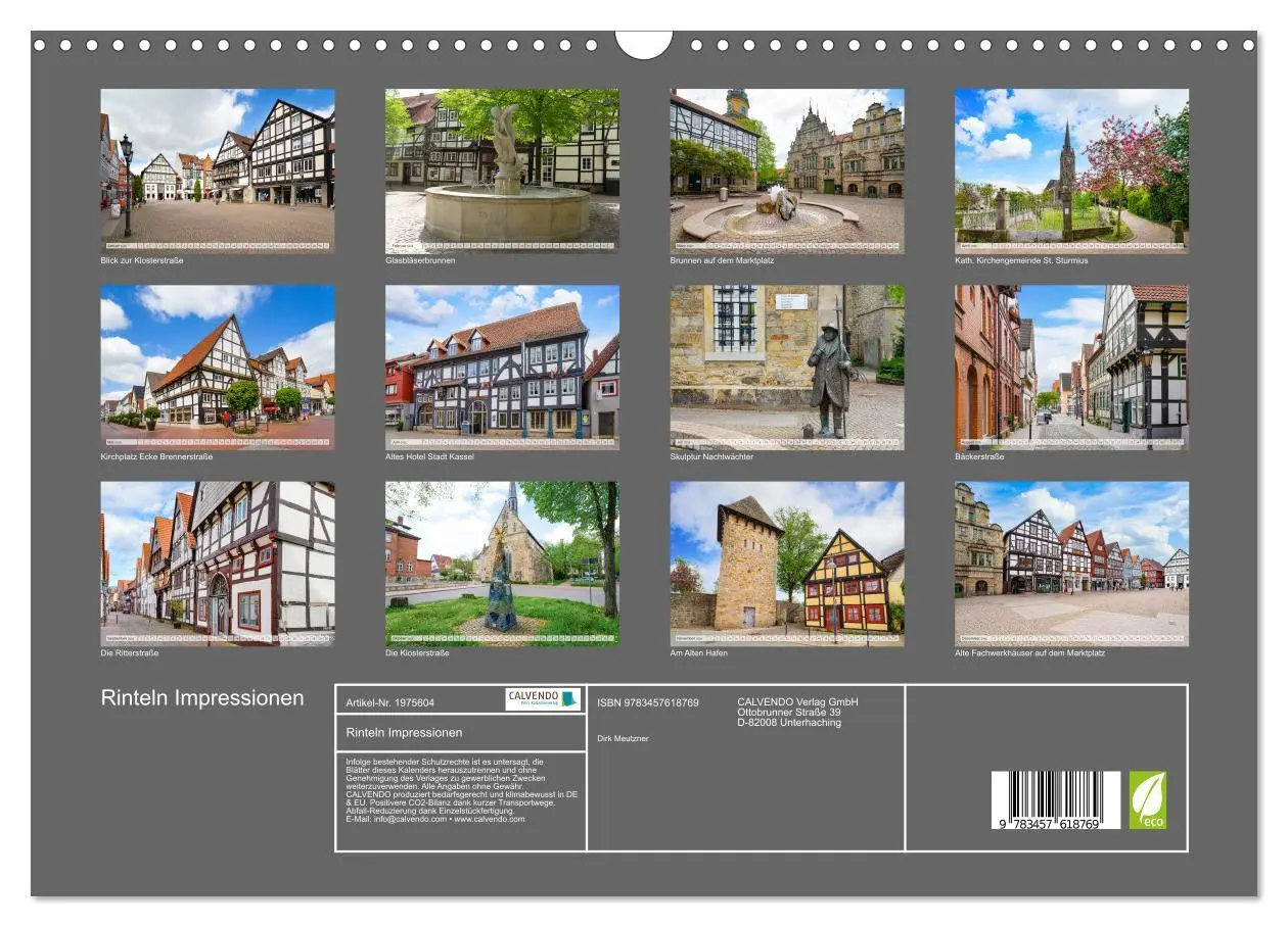 Bild: 9783457618769 | Rinteln Impressionen (Wandkalender 2026 DIN A3 quer), CALVENDO...