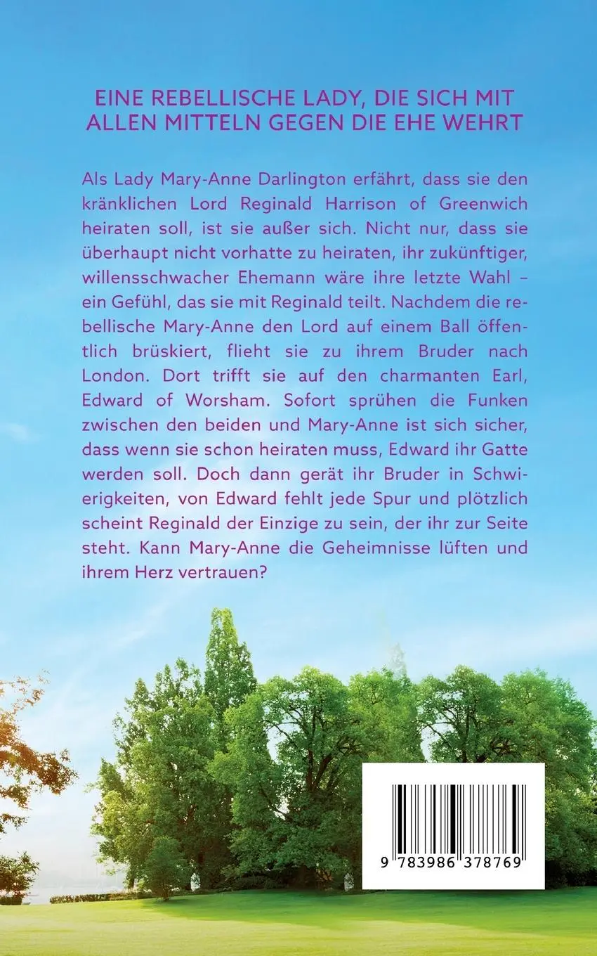 Rückseite: 9783986378769 | Wie entkommt man einem Lord? | Carina Richter | Taschenbuch | 468 S.
