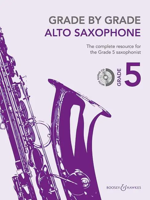 Cover: 9790060128769 | Grade by Grade - Alto Saxophone | Grade 5 | Grade By Grade (Boosey)