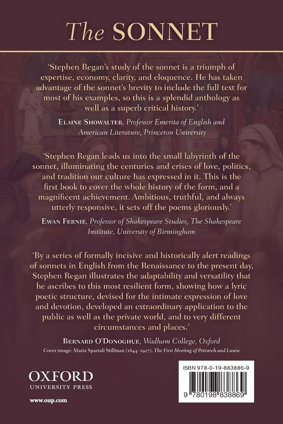 Rückseite: 9780198838869 | The Sonnet | Stephen Regan | Taschenbuch | Kartoniert / Broschiert