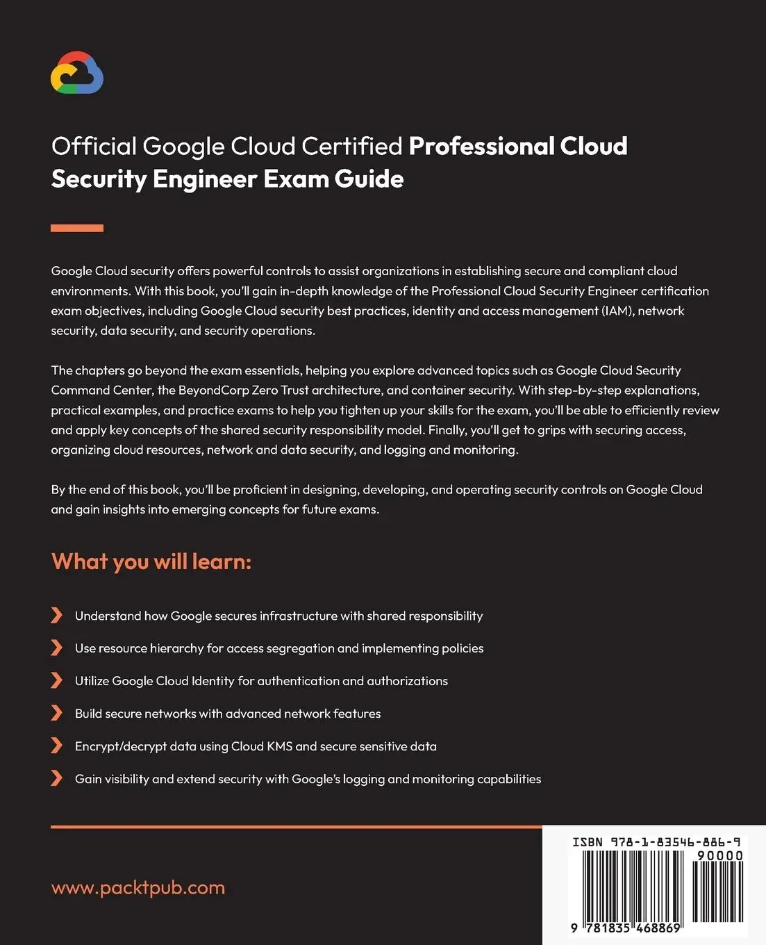Rückseite: 9781835468869 | Official Google Cloud Certified Professional Cloud Security...