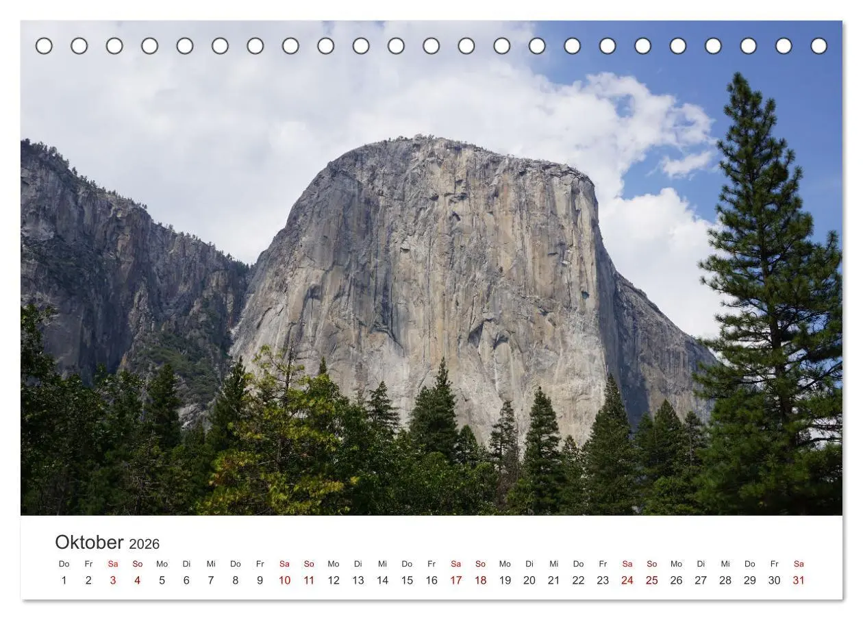 Bild: 9783457848869 | Yosemite - Nationalpark (Tischkalender 2026 DIN A5 quer), CALVENDO...