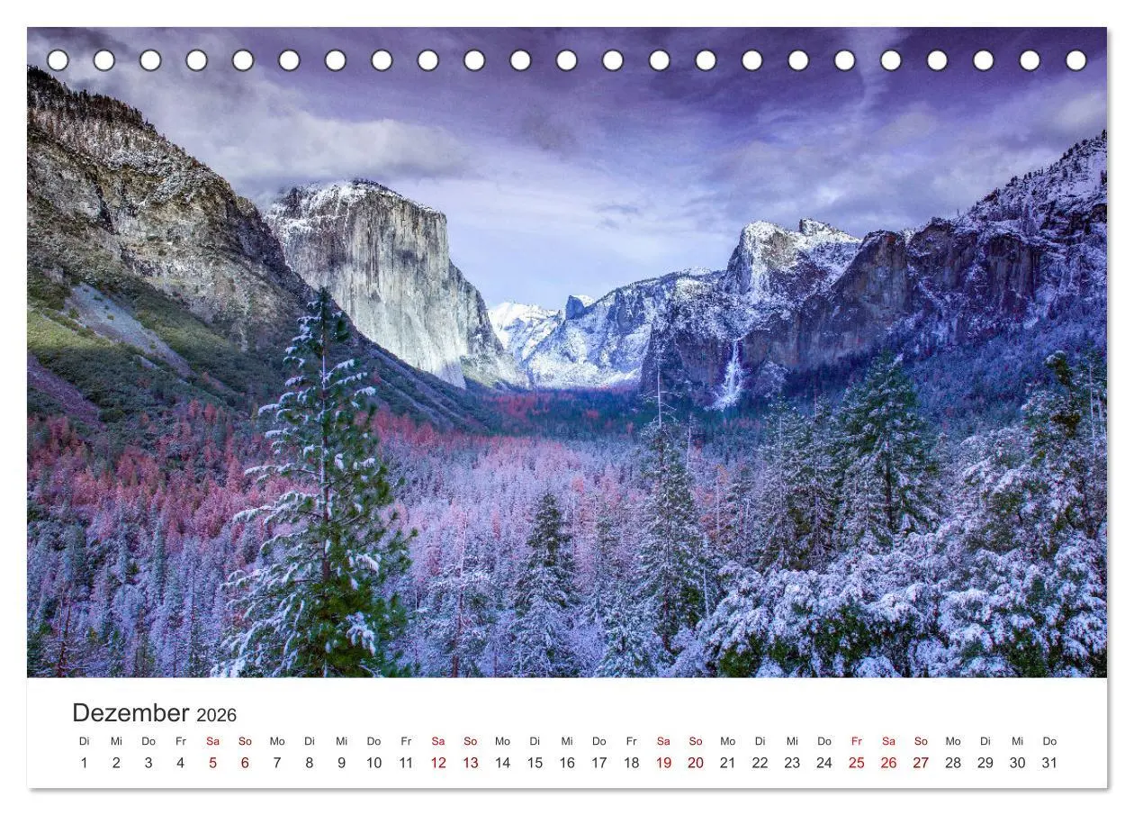 Bild: 9783457848869 | Yosemite - Nationalpark (Tischkalender 2026 DIN A5 quer), CALVENDO...