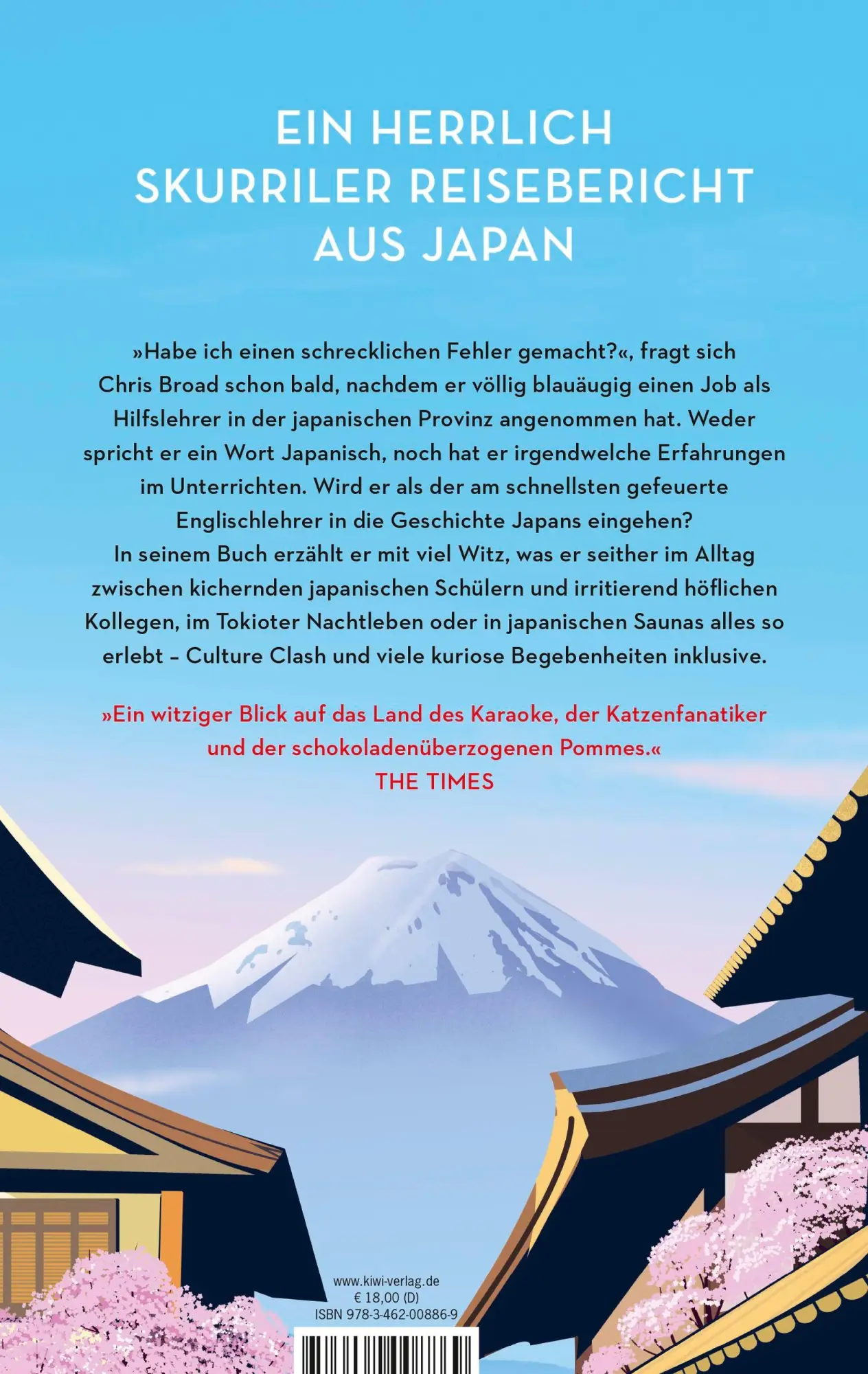 Rückseite: 9783462008869 | Abroad in Japan | Chris Broad | Taschenbuch | 352 S. | Deutsch | 2025