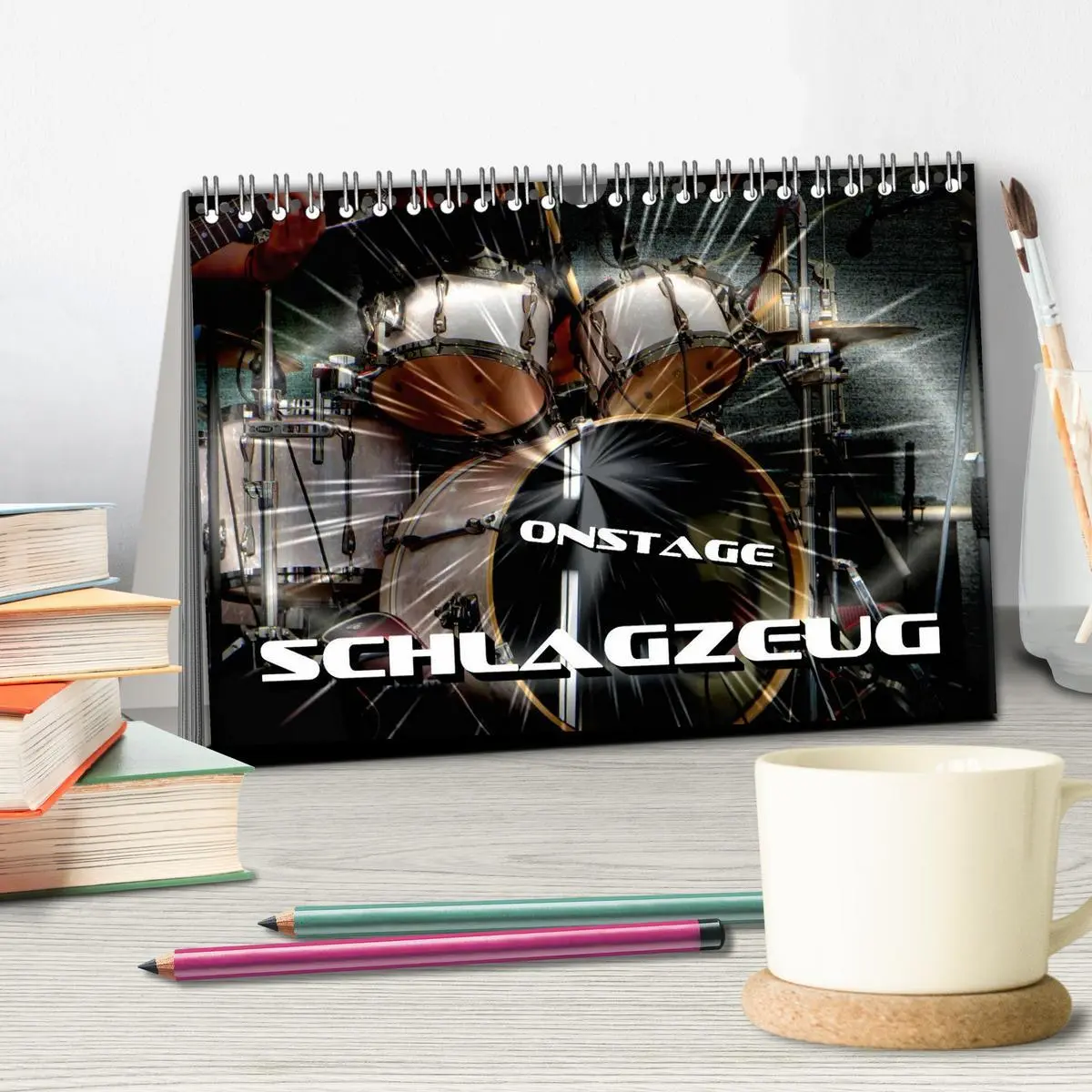 Bild: 9783516008869 | Schlagzeug onstage (Tischkalender 2026 DIN A5 quer), CALVENDO...