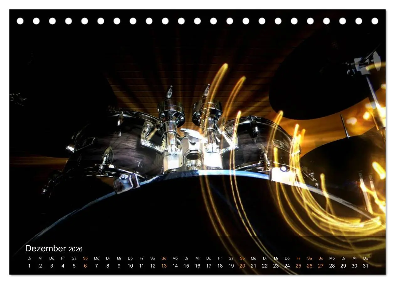 Bild: 9783516008869 | Schlagzeug onstage (Tischkalender 2026 DIN A5 quer), CALVENDO...