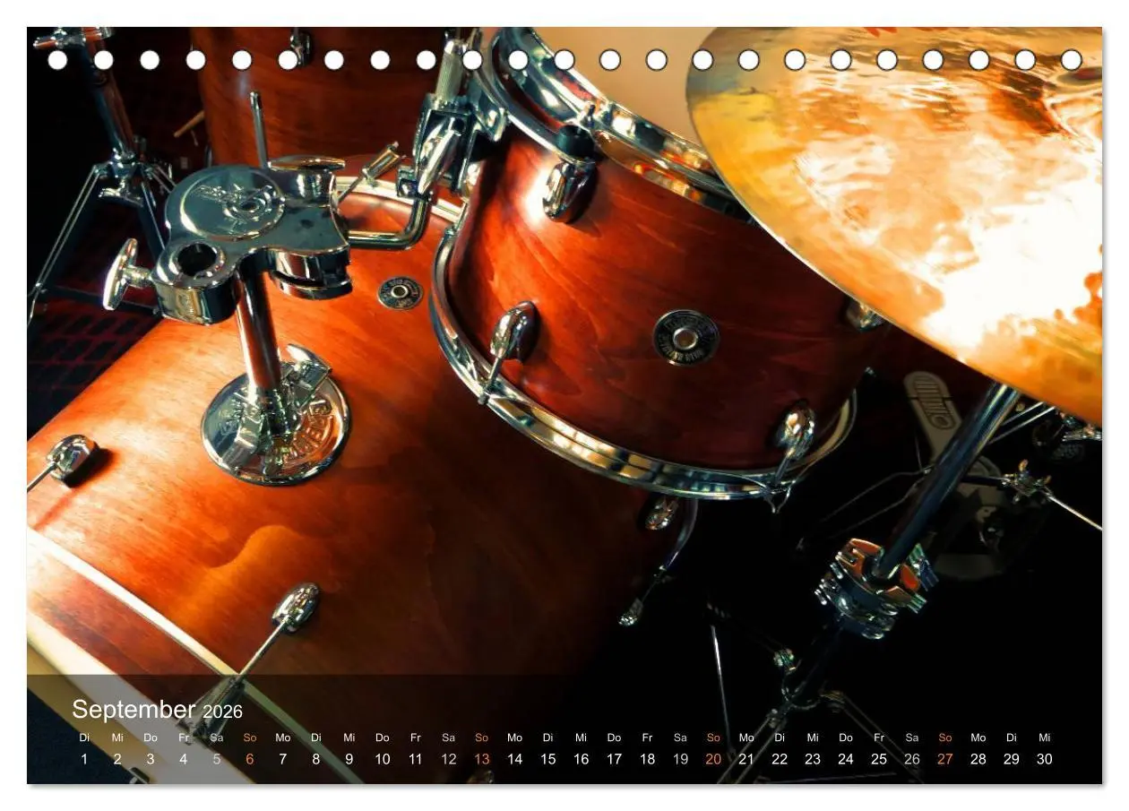 Bild: 9783516008869 | Schlagzeug onstage (Tischkalender 2026 DIN A5 quer), CALVENDO...