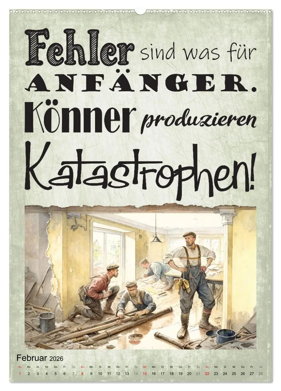 Bild: 9783516318869 | Handwerker Sprüche (hochwertiger Premium Wandkalender 2026 DIN A2...