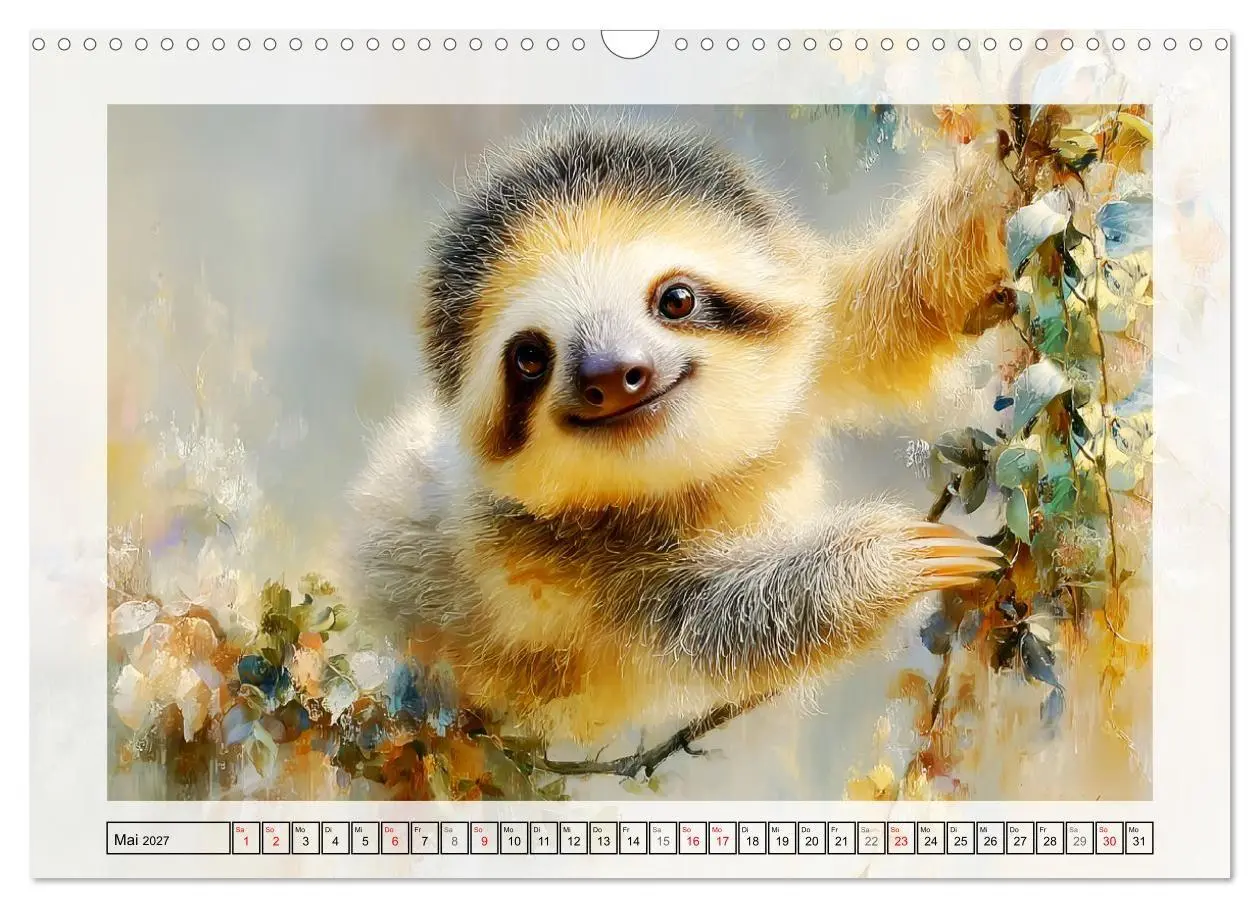 Bild: 9783516798869 | Faultiere. Das Lächeln des Regenwaldes (Wandkalender 2027 DIN A3...