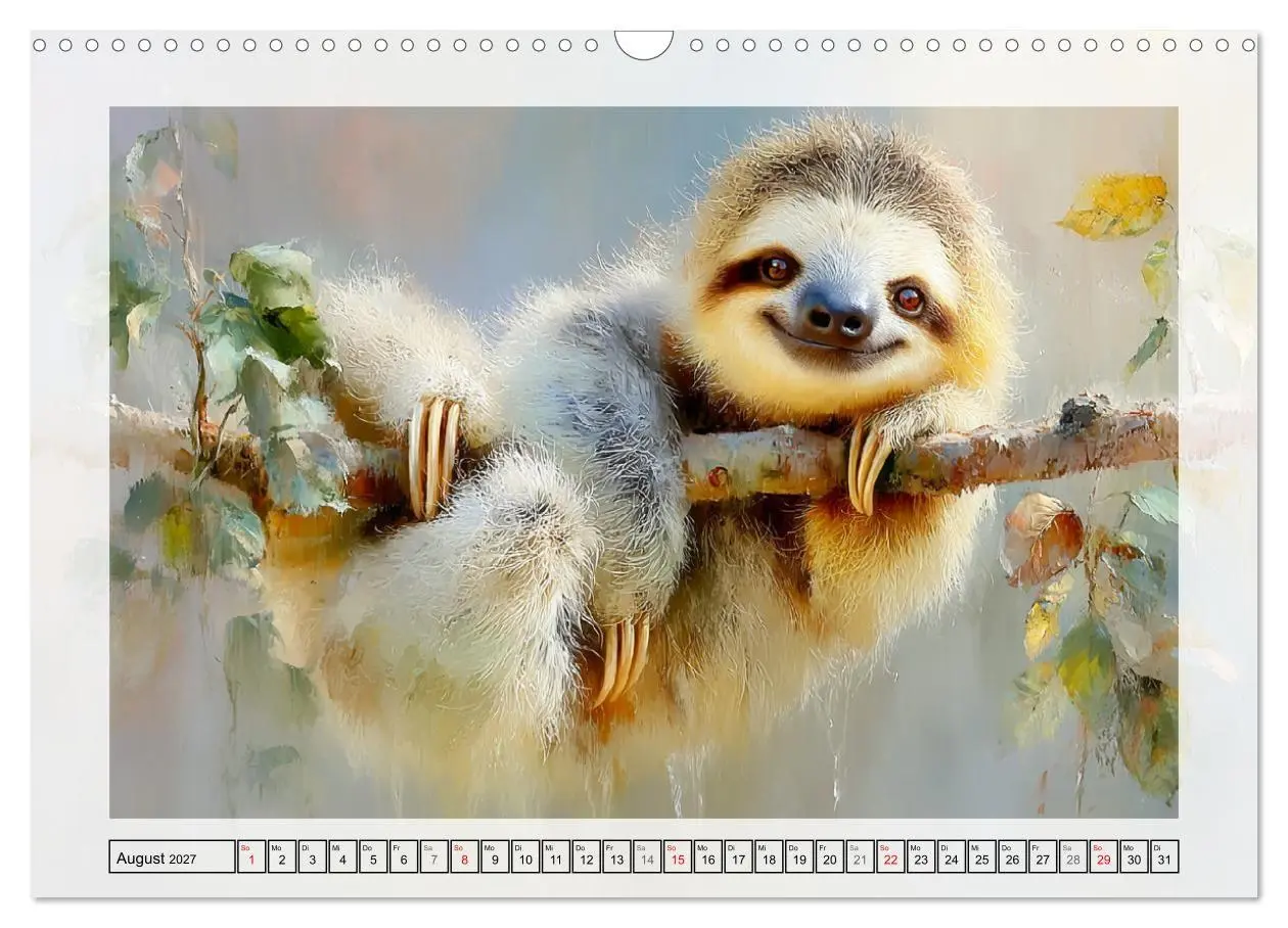 Bild: 9783516798869 | Faultiere. Das Lächeln des Regenwaldes (Wandkalender 2027 DIN A3...