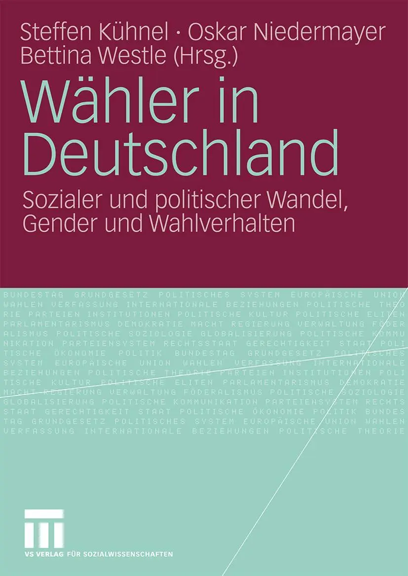 Cover: 9783531168869 | Wähler in Deutschland | Steffen Kühnel (u. a.) | Taschenbuch | 466 S.