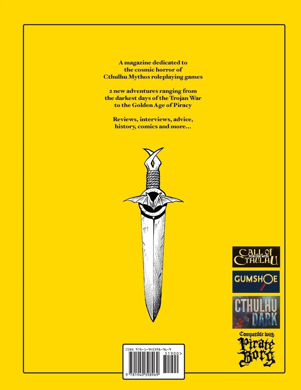 Rückseite: 9781940398969 | Bayt al Azif #5 | A magazine for Cthulhu Mythos roleplaying games