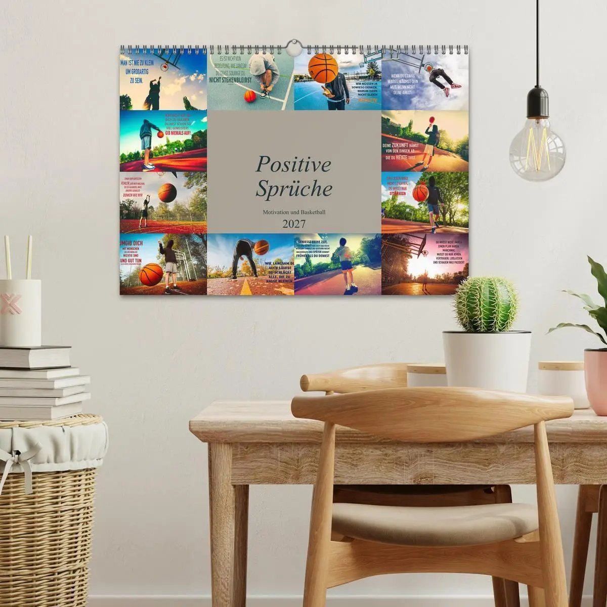 Bild: 9783569568969 | Positive Sprüche - Motivation und Basketball (Wandkalender 2027 DIN...