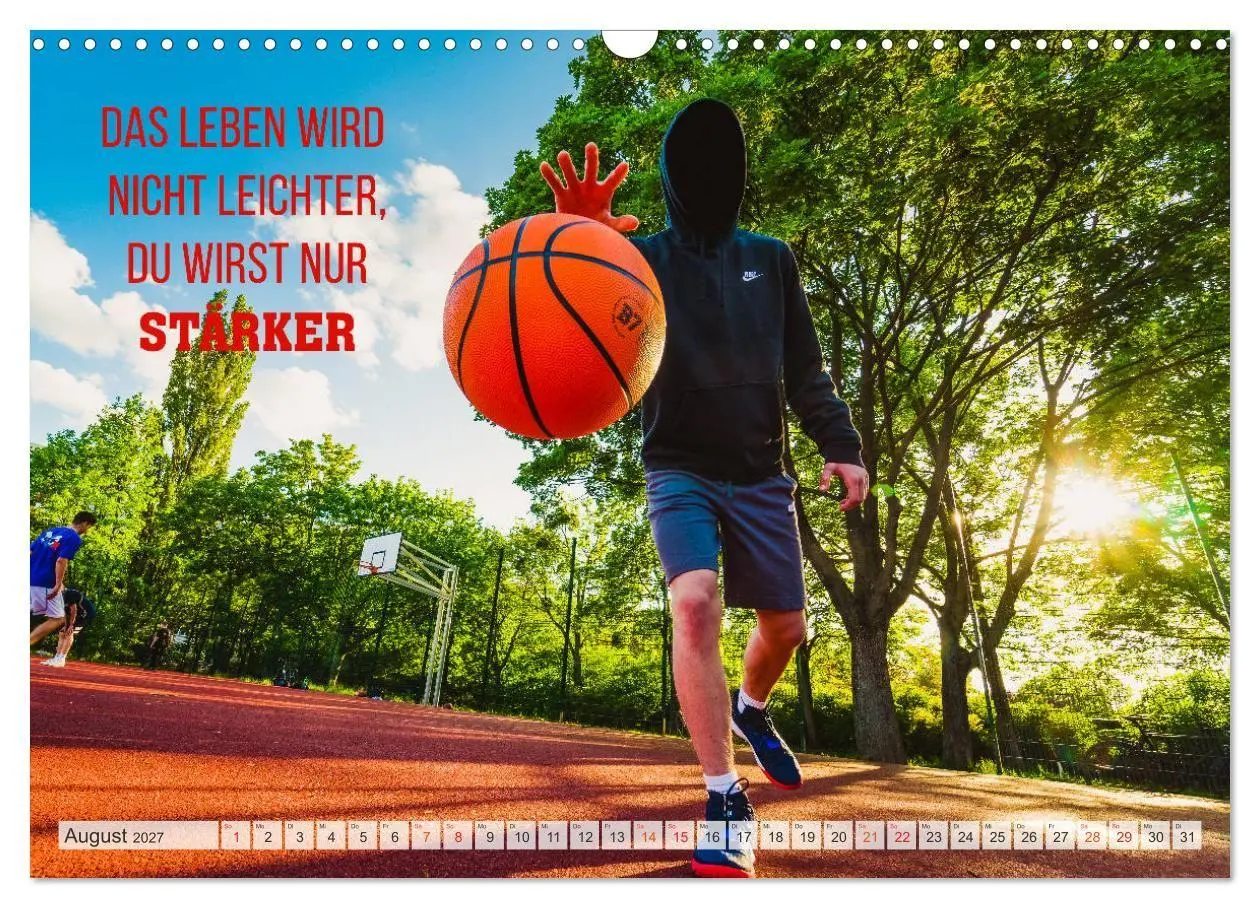 Bild: 9783569568969 | Positive Sprüche - Motivation und Basketball (Wandkalender 2027 DIN...