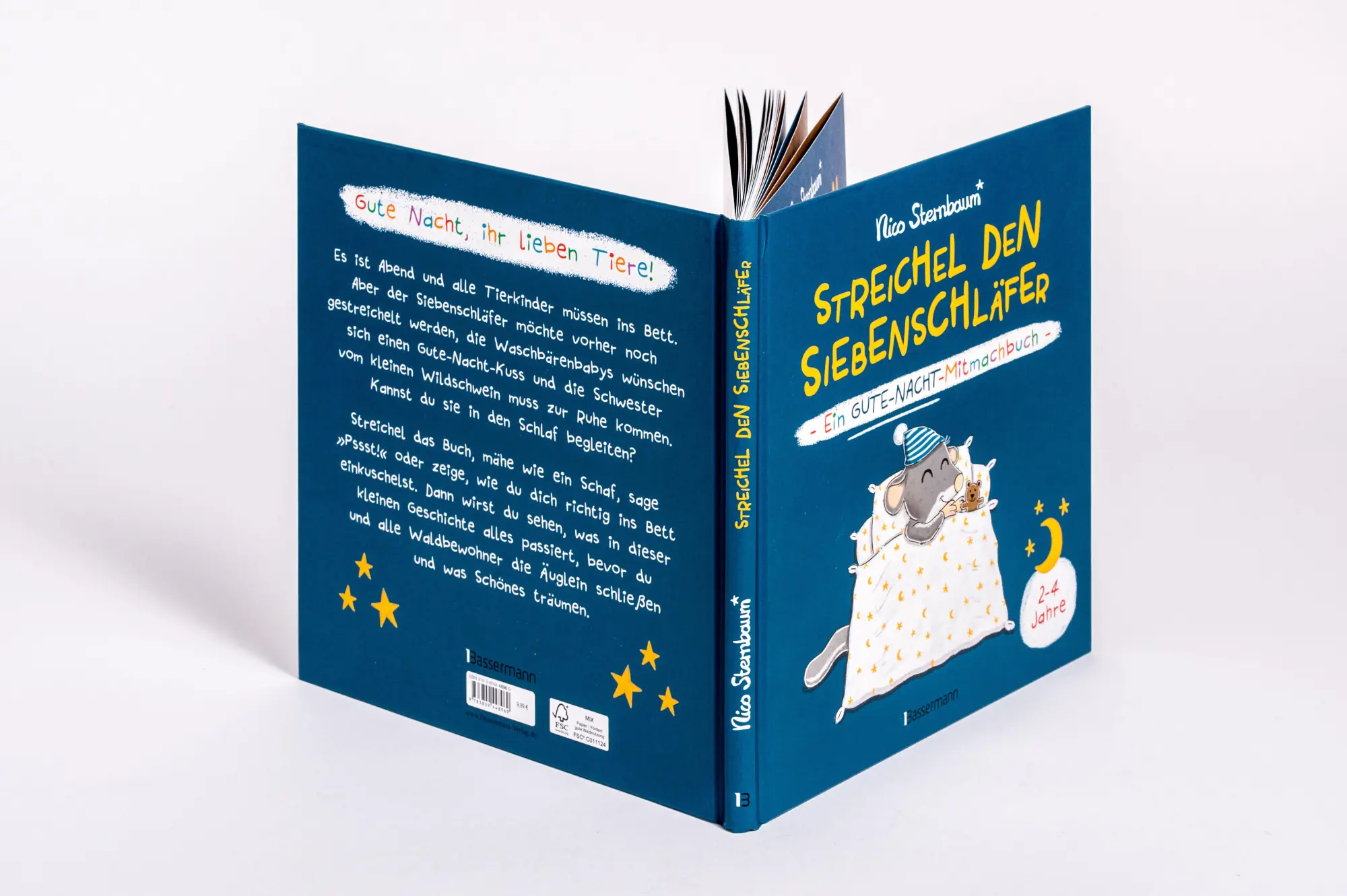Bild: 9783809448969 | Streichel den Siebenschläfer - Ein Gute-Nacht-Mitmachbuch. Für...