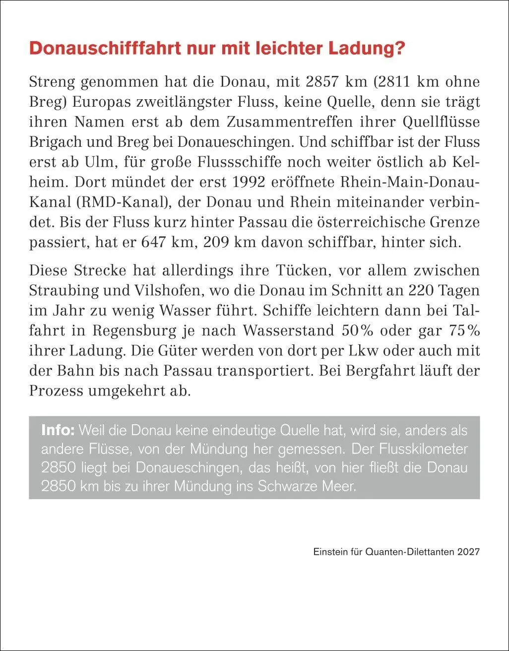 Bild: 9783840038969 | Einstein für Quanten-Dilettanten Tagesabreißkalender 2027 - Ein...