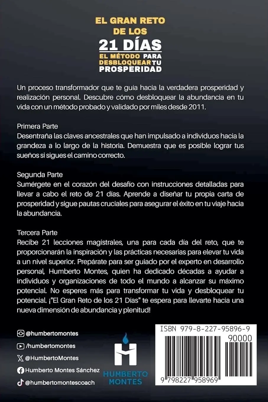 Rückseite: 9798227958969 | El Gran Reto de los 21 Días | Humberto Montes | Taschenbuch | Spanisch