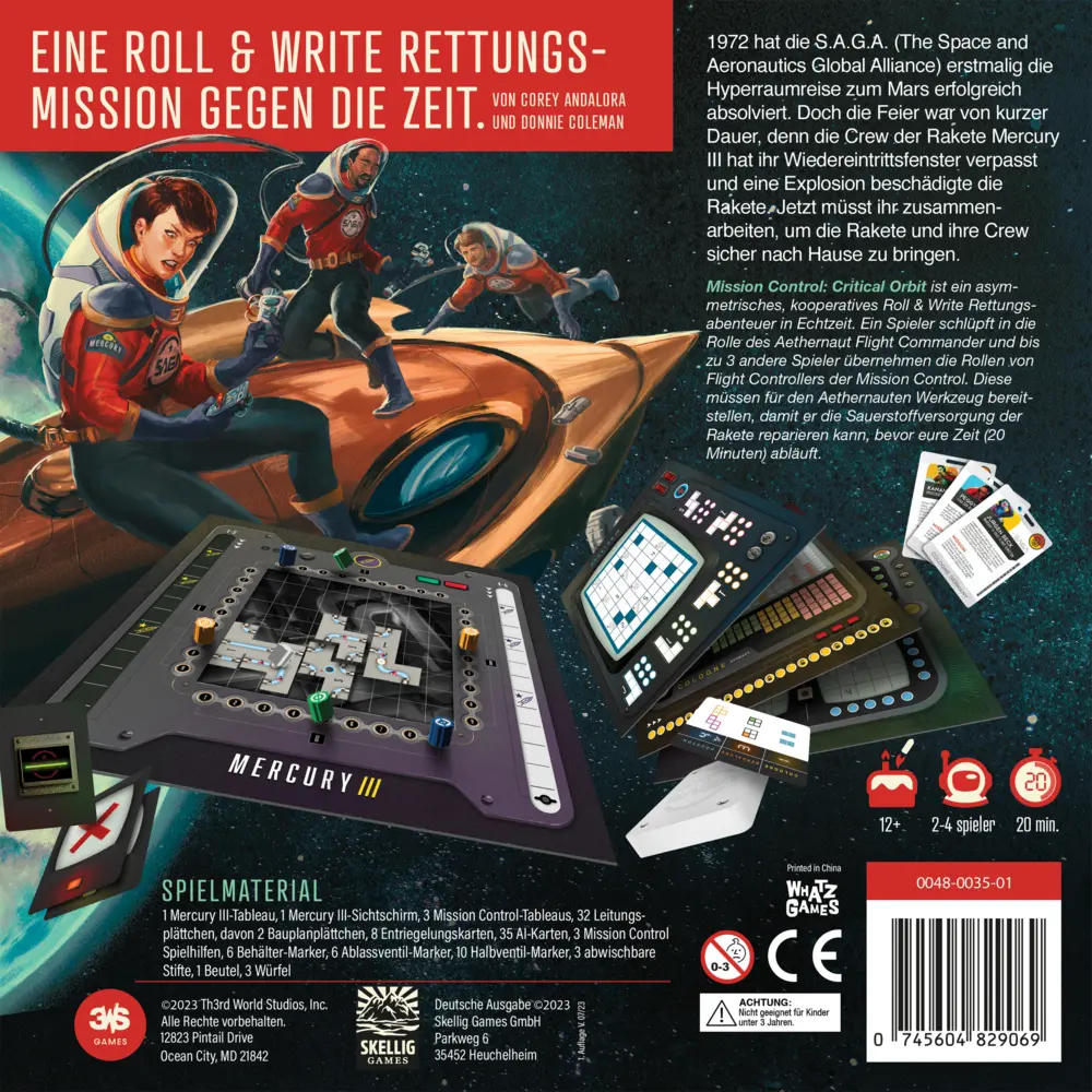 Bild: 745604829069 | Mission Control (Spiel) | Corey Andalora (u. a.) | Spiel | In Karton