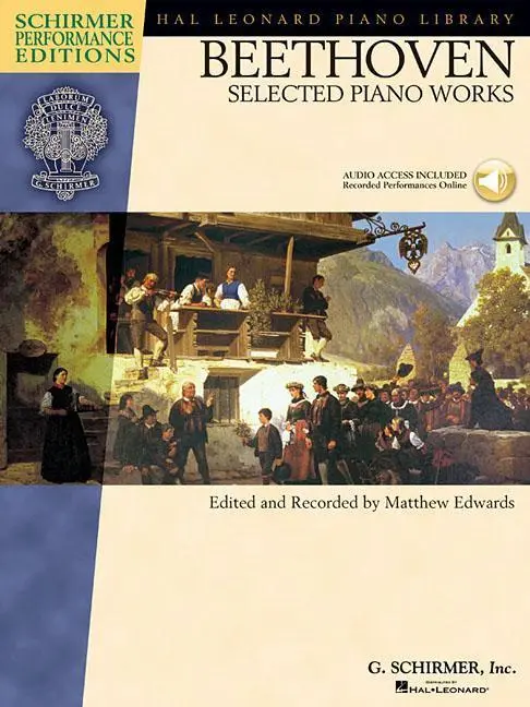 Cover: 9780634099069 | Beethoven: Selected Piano Works Book/Online Audio | Matthew Edwards