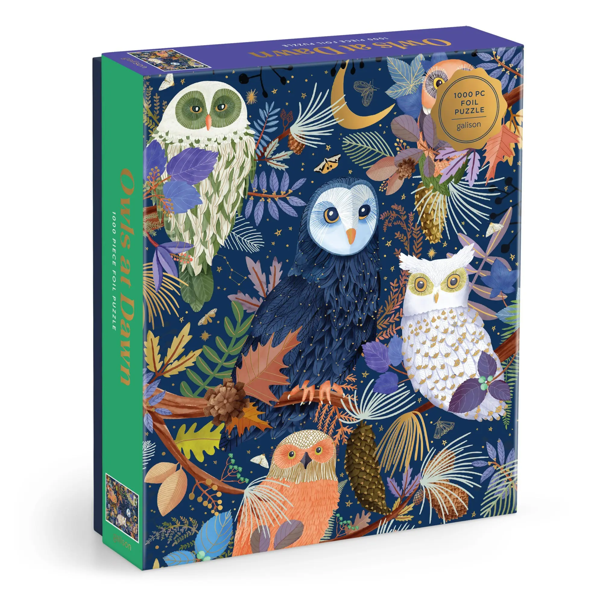 Cover: 9780735389069 | Owls at Dawn 1000 Piece Foil Puzzle | Galison | Spiel | Englisch