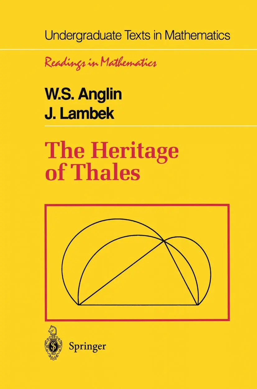 Cover: 9781461269069 | The Heritage of Thales | J. Lambek (u. a.) | Taschenbuch | x | 2012