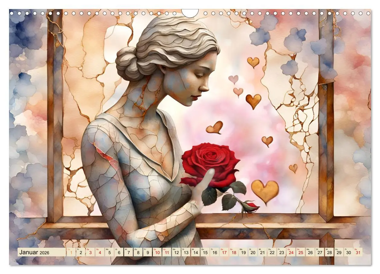 Bild: 9783457419069 | Herzensliebe und Trauer (Wandkalender 2026 DIN A3 quer), CALVENDO...