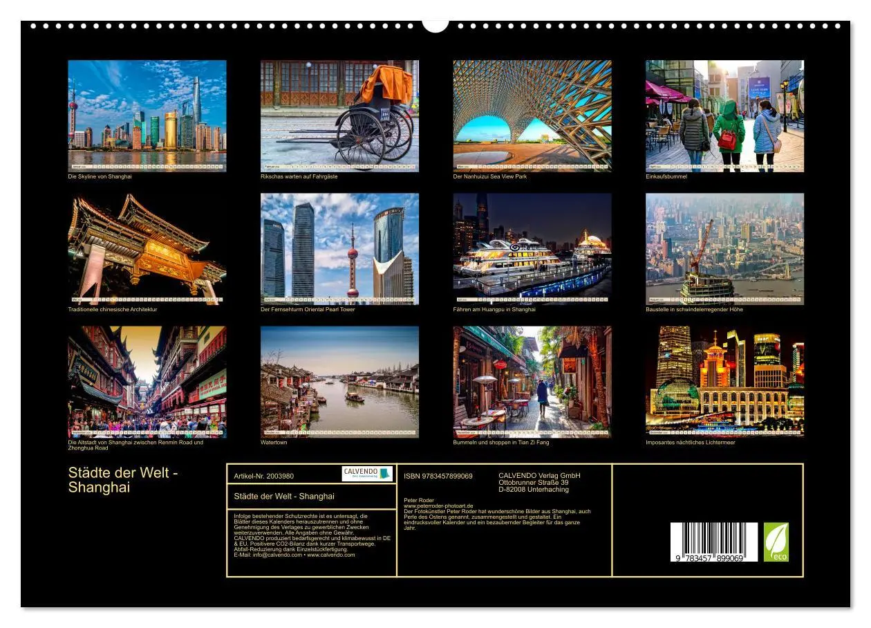 Bild: 9783457899069 | Städte der Welt - Shanghai (hochwertiger Premium Wandkalender 2026...