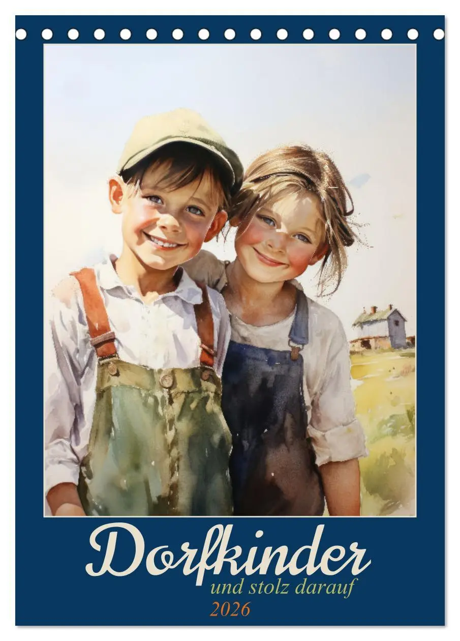 Cover: 9783516299069 | Dorfkinder und stolz darauf (Tischkalender 2026 DIN A5 hoch),...