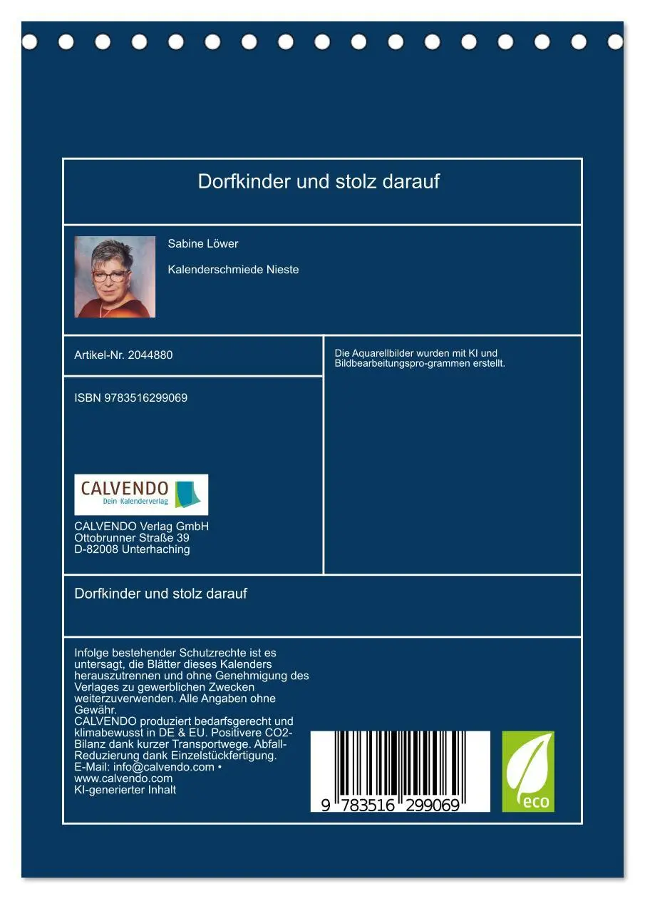 Bild: 9783516299069 | Dorfkinder und stolz darauf (Tischkalender 2026 DIN A5 hoch),...