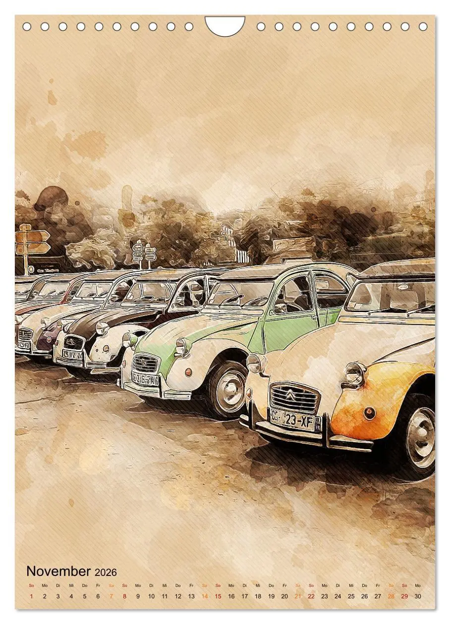 Bild: 9783516369069 | Die Ente - Automobil Legende (Wandkalender 2026 DIN A4 hoch),...