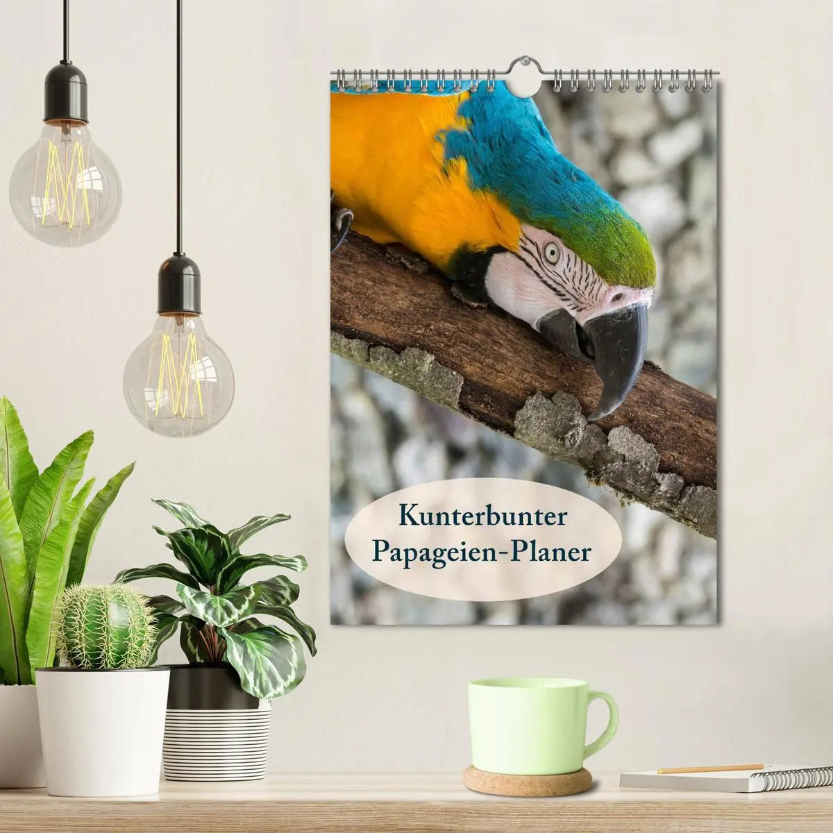Bild: 9783516439069 | Kunterbunter Papageien-Planer (Wandkalender 2026 DIN A4 hoch),...