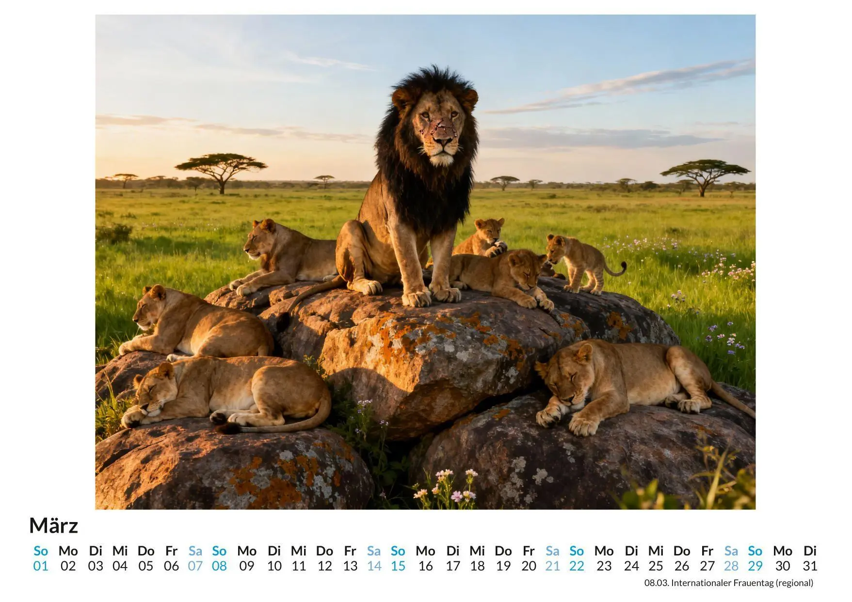 Bild: 9783695329069 | Löwe | Alice Herrmann | Kalender | Deutsch | 2026 | FlipFlop