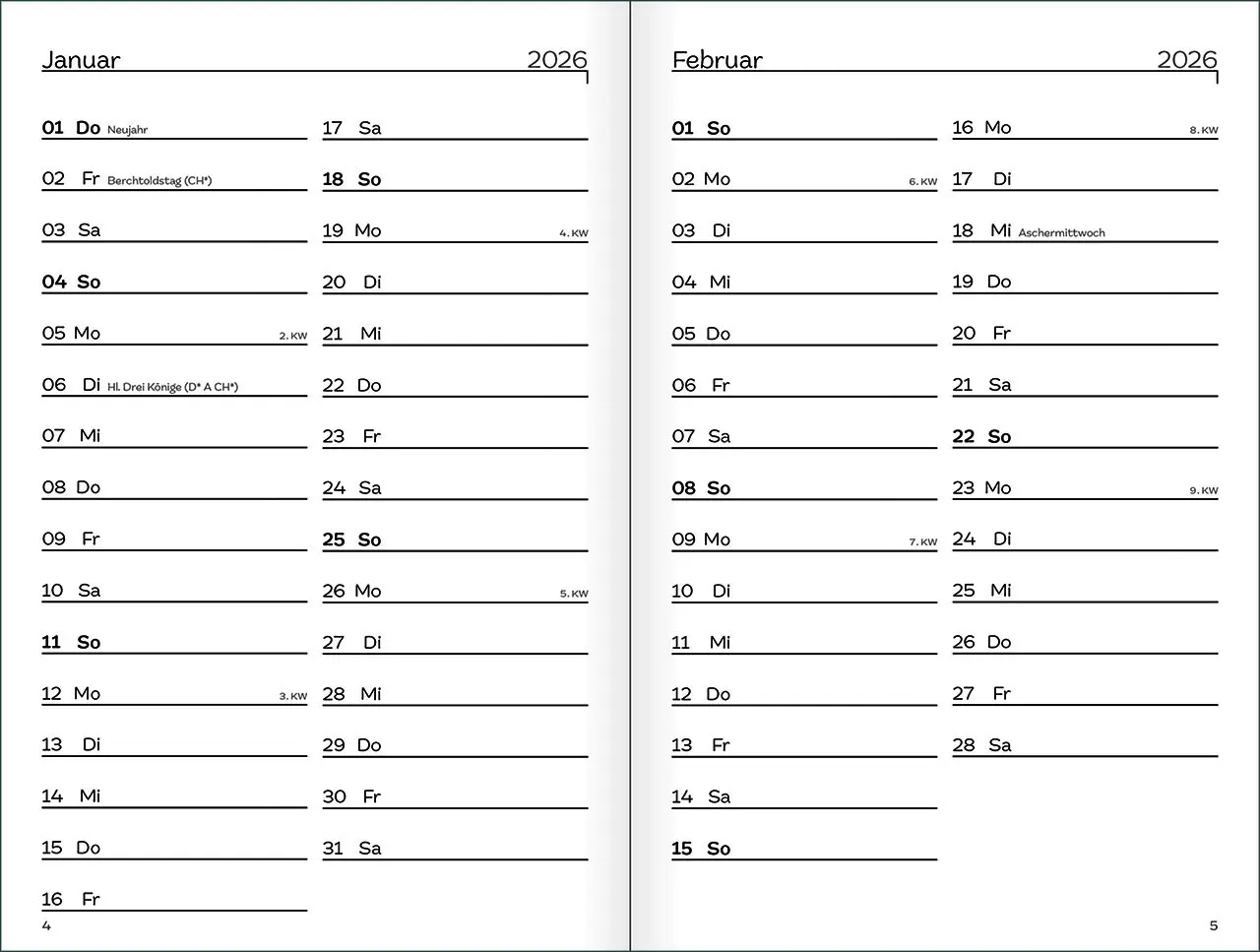 Bild: 9783754899069 | Jahreslosung 2026 | Kawohl Notice | Kalender | Mit Lesebändchen | 2026