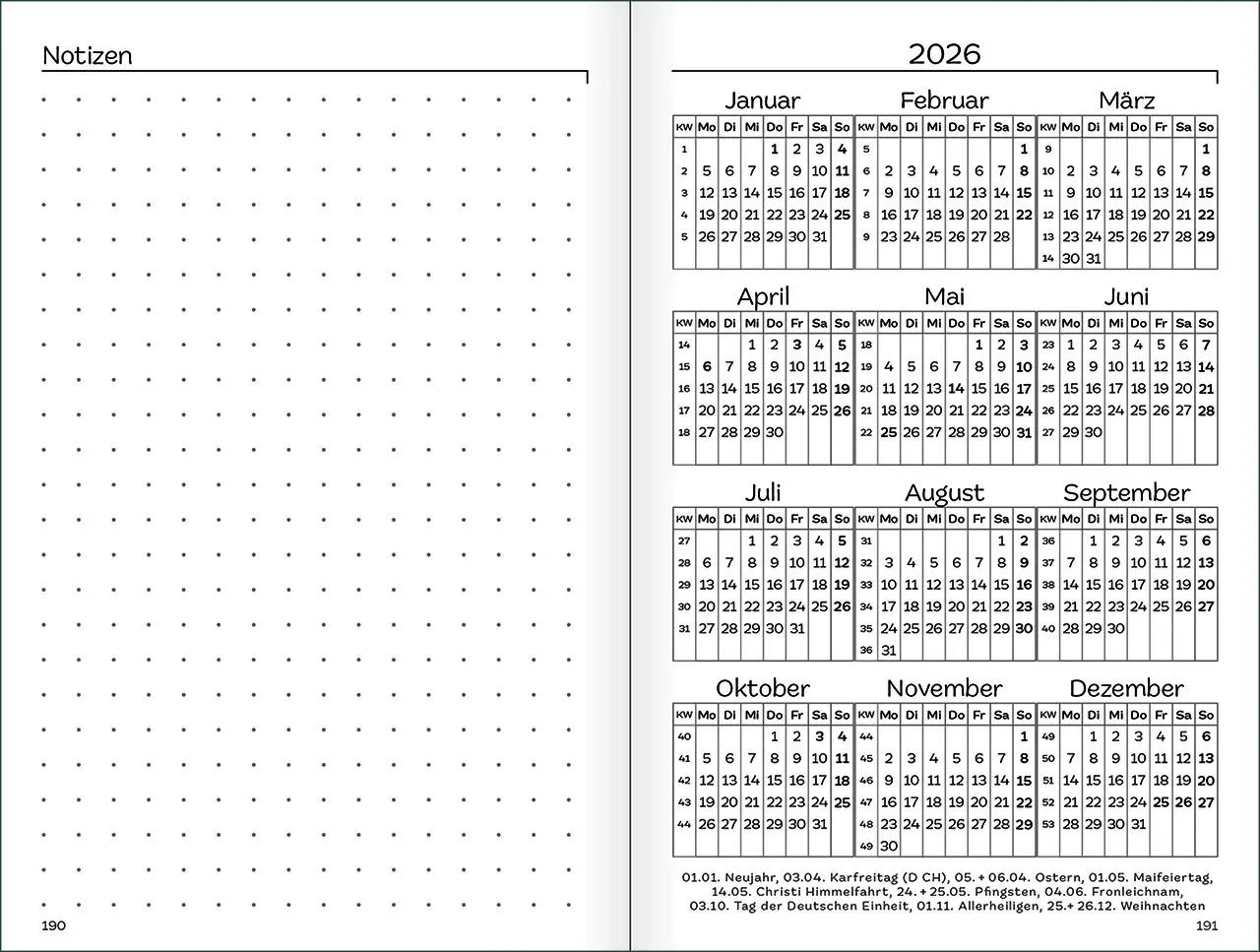 Bild: 9783754899069 | Jahreslosung 2026 | Kawohl Notice | Kalender | Mit Lesebändchen | 2026