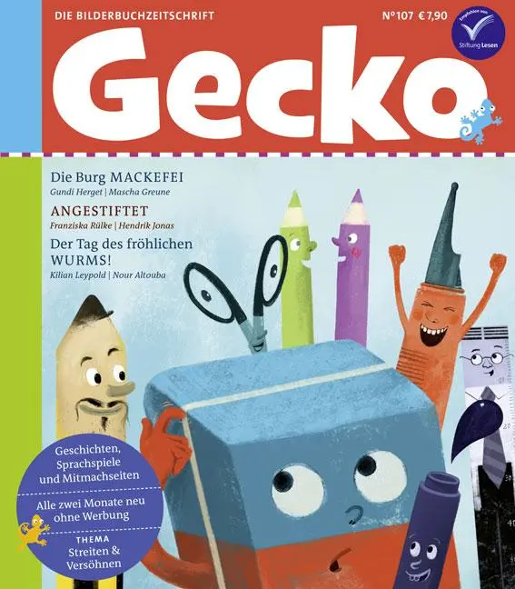 Cover: 9783911209069 | Gecko Kinderzeitschrift Band 107 | Thema: Streiten und Versöhnen