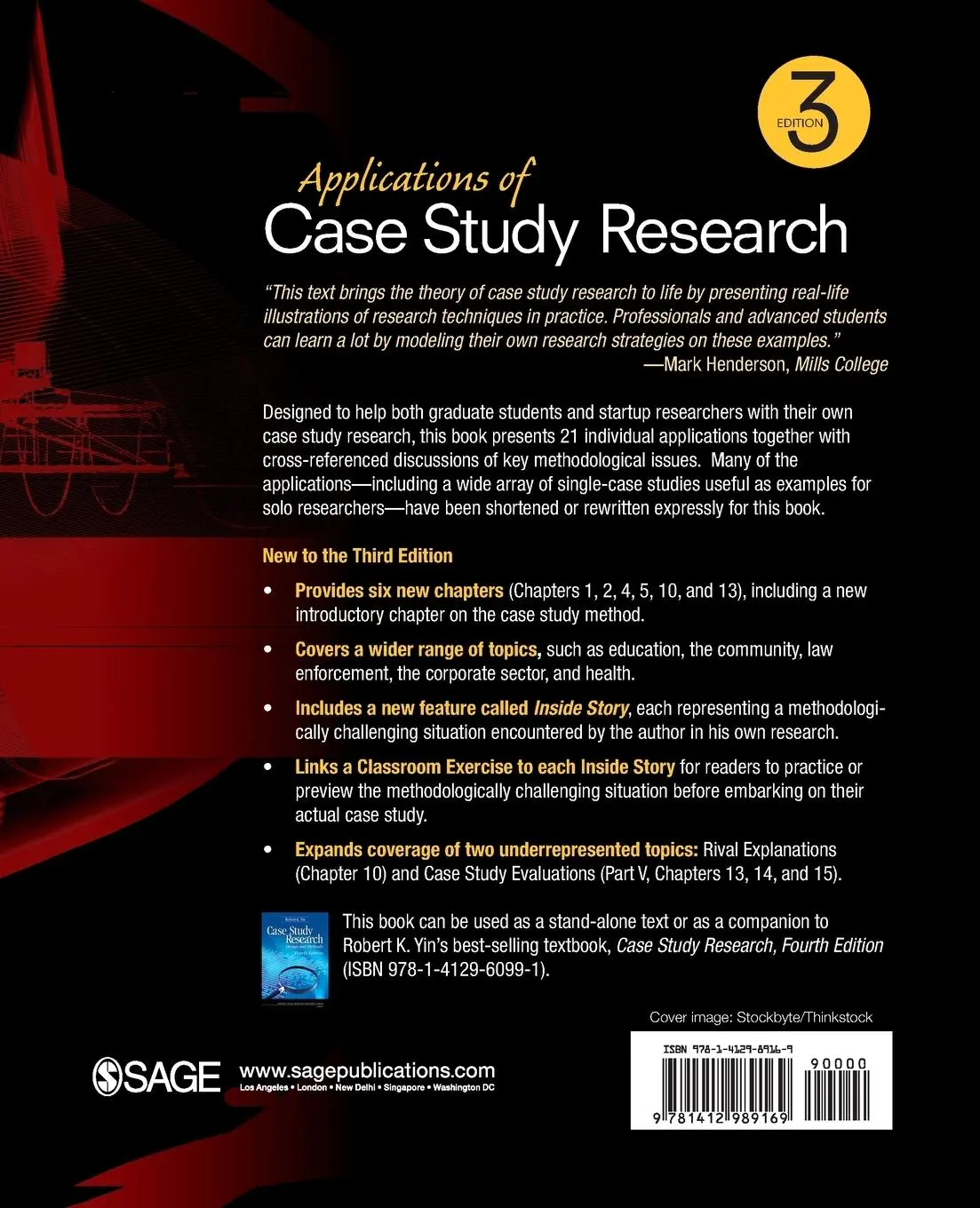Rückseite: 9781412989169 | Applications of Case Study Research | Robert K. Yin | Taschenbuch