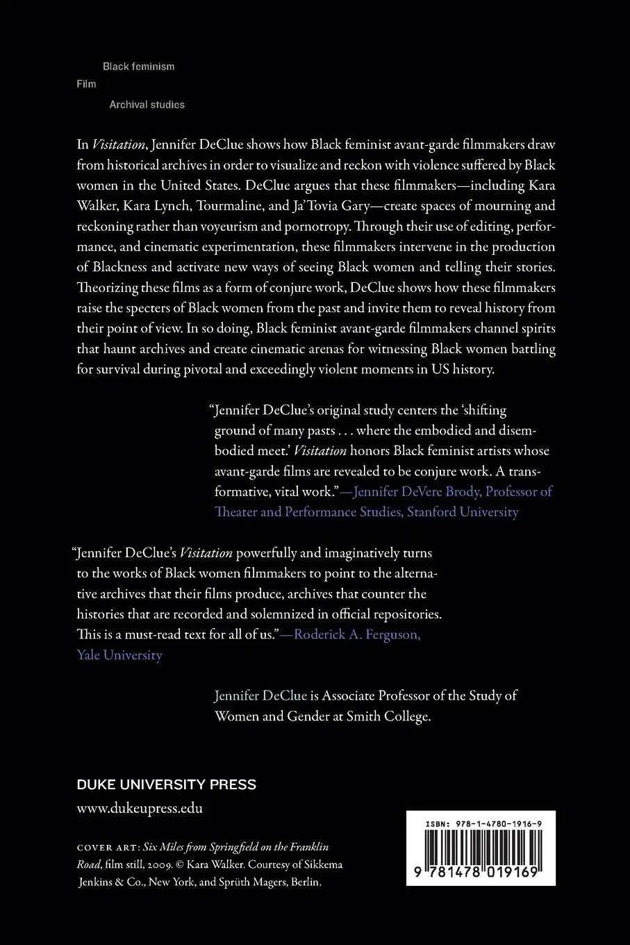 Rückseite: 9781478019169 | Visitation | The Conjure Work of Black Feminist Avant-Garde Cinema