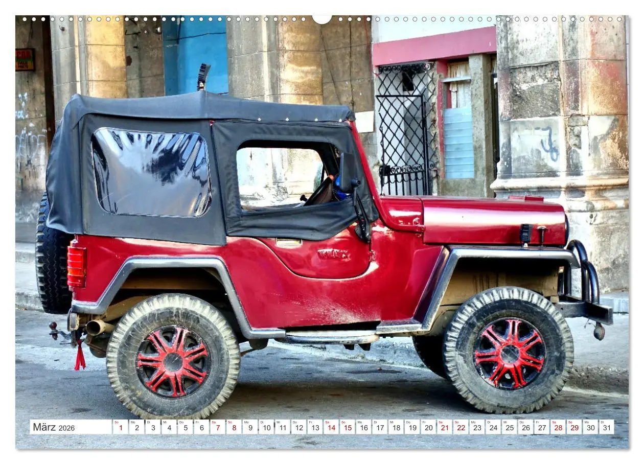 Bild: 9783457579169 | Willys Jeep - Eine amerikanische Legende auf Kuba (Wandkalender...