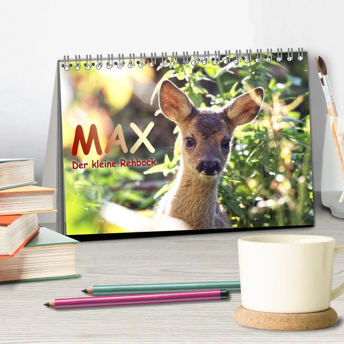 Bild: 9783457649169 | Max, der kleine Rehbock (Tischkalender 2026 DIN A5 quer), CALVENDO...