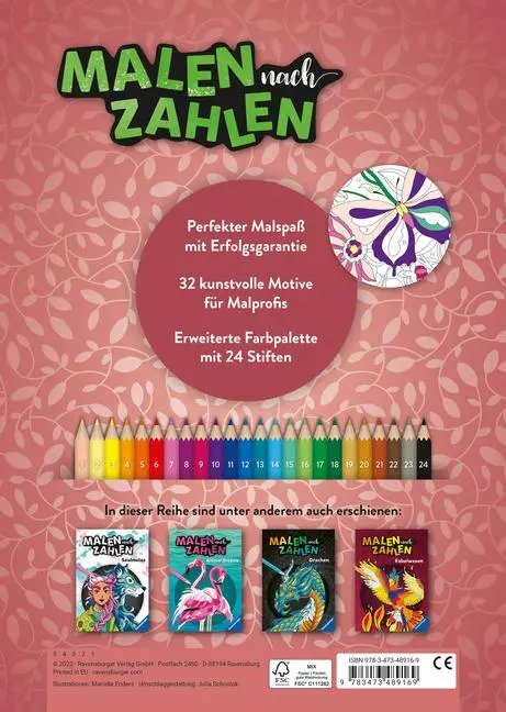 Bild: 9783473489169 | Malen nach Zahlen - Mindful Moments | Marielle Enders | Taschenbuch