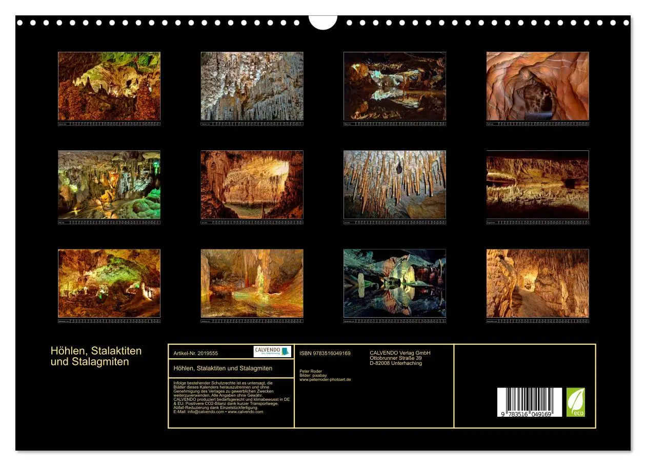 Bild: 9783516049169 | Höhlen, Stalaktiten und Stalagmiten (Wandkalender 2026 DIN A3...