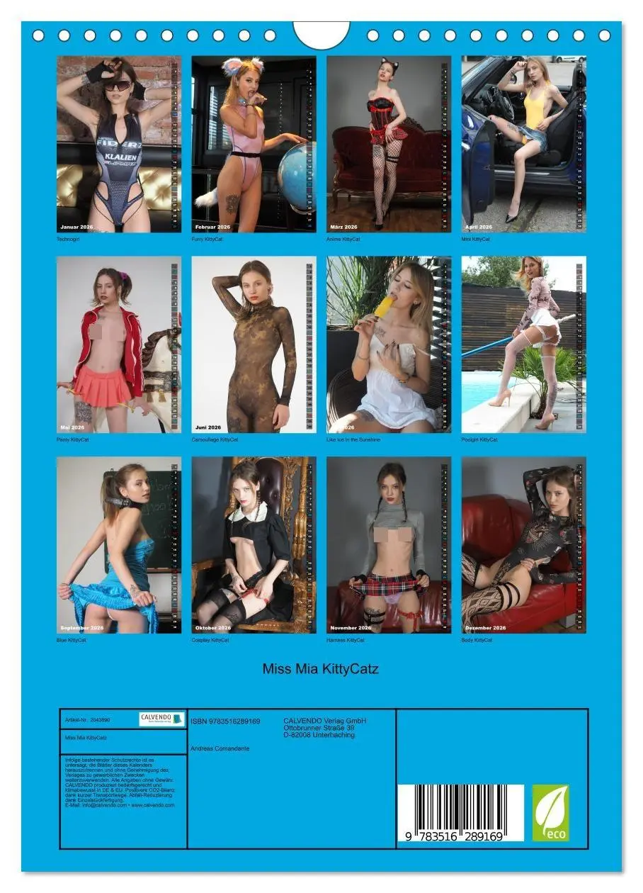 Bild: 9783516289169 | Miss Mia KittyCatz (Wandkalender 2026 DIN A4 hoch), CALVENDO...