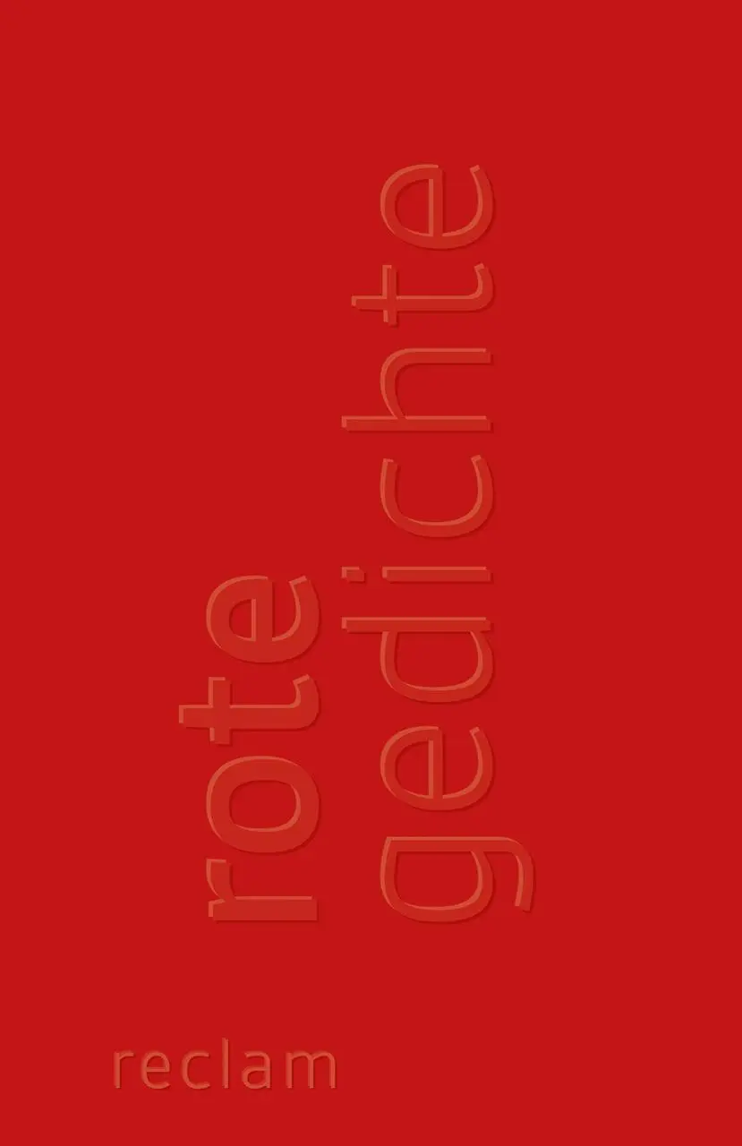 Cover: 9783150189269 | Rote Gedichte | Evelyne Polt-Heinzl (u. a.) | Taschenbuch | 128 S.
