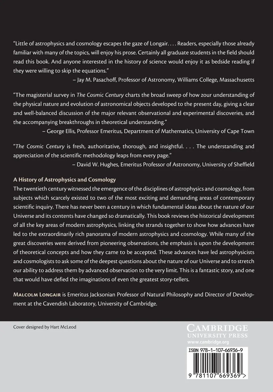 Rückseite: 9781107669369 | The Cosmic Century | A History of Astrophysics and Cosmology | Longair