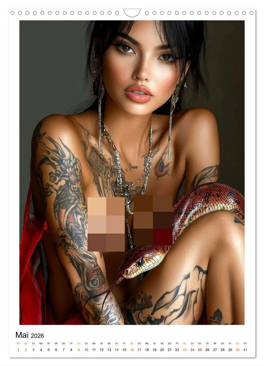 Bild: 9783457249369 | Tattoo Dreams - Sinnliche Kunstwerke (Wandkalender 2026 DIN A3...