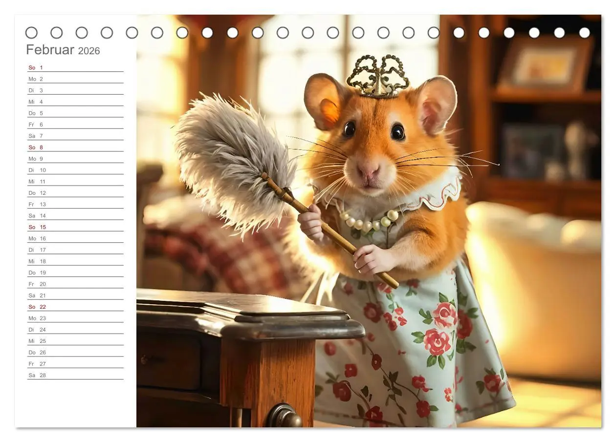 Bild: 9783457319369 | Hamsti Haushalt - Ordnung mit Pfiff und Flausch (Tischkalender 2026...