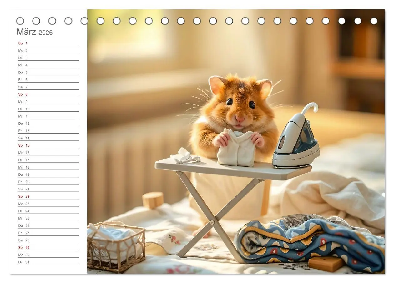 Bild: 9783457319369 | Hamsti Haushalt - Ordnung mit Pfiff und Flausch (Tischkalender 2026...