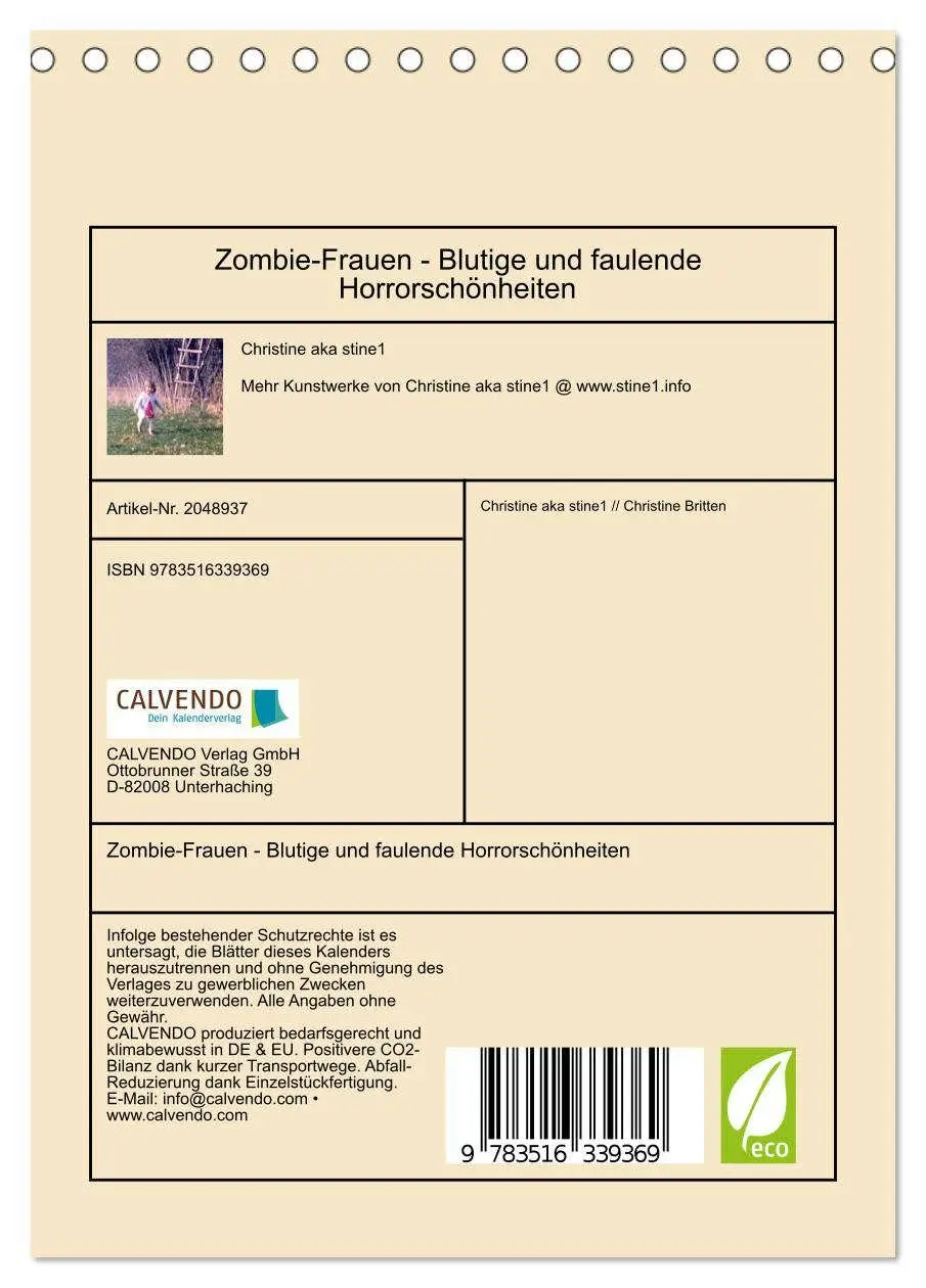 Bild: 9783516339369 | Zombie-Frauen - Blutige und faulende Horrorschönheiten...