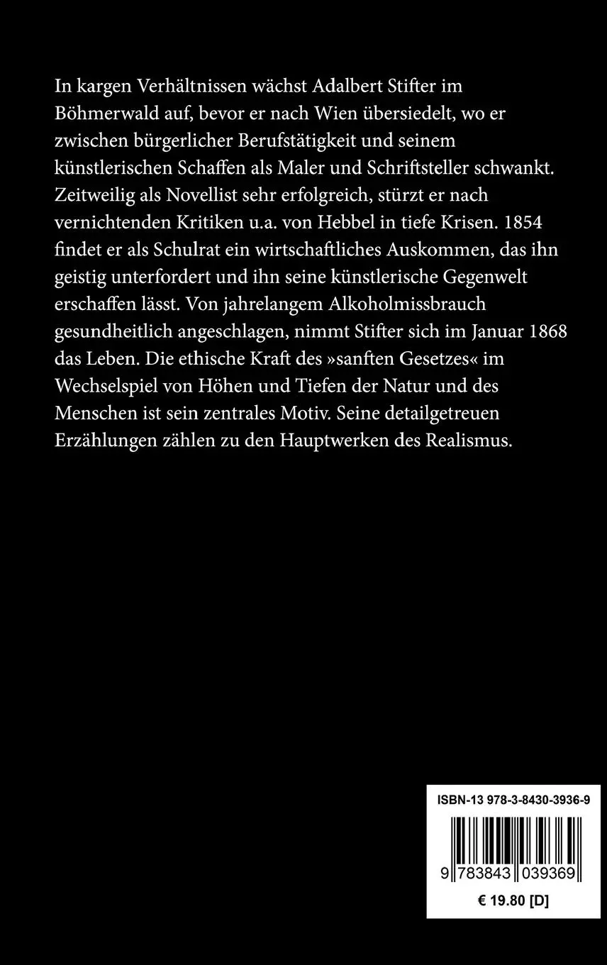 Rückseite: 9783843039369 | Brigitta | Adalbert Stifter | Buch | HC runder Rücken kaschiert | 2014