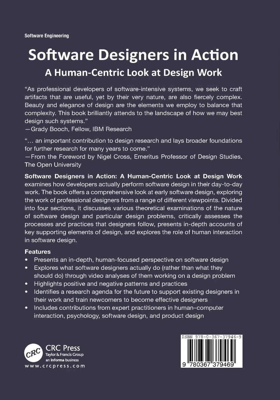 Rückseite: 9780367379469 | Software Designers in Action | A Human-Centric Look at Design Work